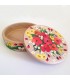 Handmade jewelry box red flowers