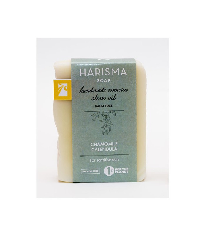 Olive Oil Soap Chamomile & Calendula - Harisma Soap - 100 g