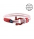 Constantin Maritime Wristband out of Sailing Rope, Pink with Swarovski