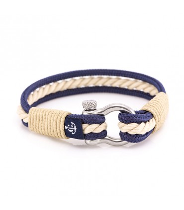 Constantin Maritime Wristband out of of Sail Rope, Blue